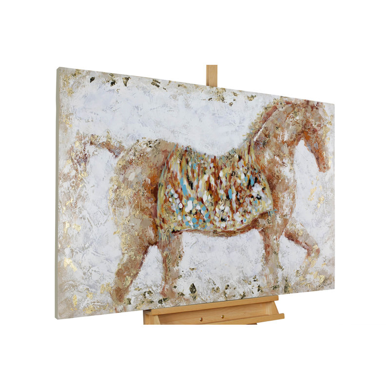 Powerful Giant Hand Painted Canvas Print