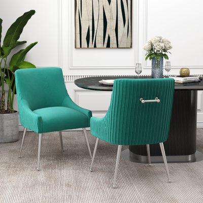 Baudel 19.7'' H Tufted Velvet Upholstered Side Chair