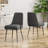 Milin Modern Dining Chairs Set of 2, Iron Legs & Curved Backrest-332688528-332688494