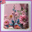 Couvre-lit matelassé à motif floral rose en papier toutes tailles-126120499