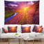 Tapisserie en polyester coloré en écossais avec accessoires suspendus inclus Landscape-28500175
