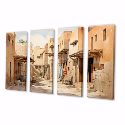 Urban Village Sands Of Egypt III - Egypt 4 Piece Wall Art