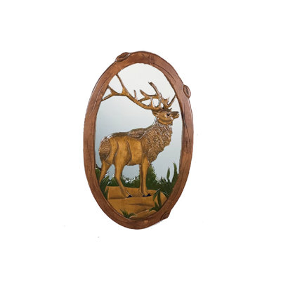 Lenworth Wood Flat Wall Mirror