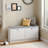 Entryway Storage Bench With Shoe Rack-Adjustable Shelves, Upholstered Seat, For Hallway, Living Room & Bedroom