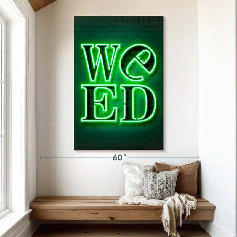 Weed, 51" H x 34" W