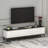 Modern White TV Stand with Numerous Shelves, 70.9 x 17.8 x 13.8 inches | 100% Melamine Coated Particle Board, Thickness: 0.7 inches | Wall-Mountable Design, Stylish and Functional for Living Room or Entertainment Center-108051201