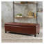 Banc de rangement avec repose-pieds 51 po