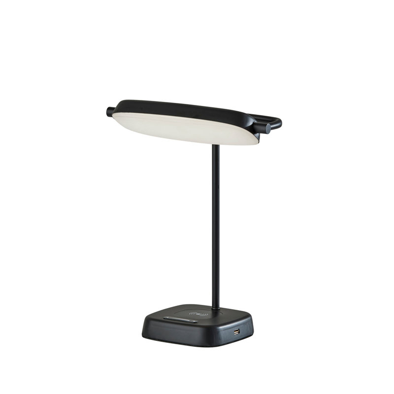 Lampe de bureau en métal, Noir, Noir