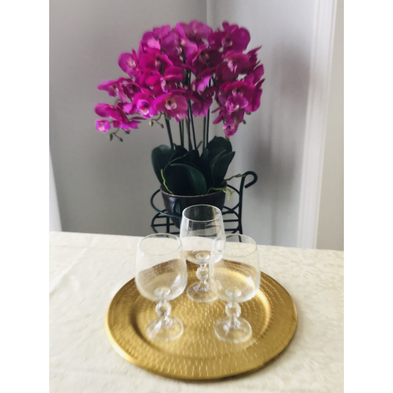 Assiette plate 12 po rosier