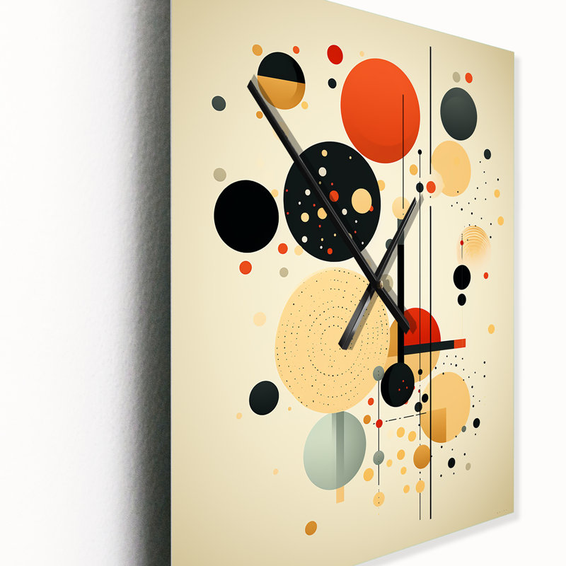 Horloge murale géométrique moderne, H 40 po x l 30 po x P 1 po