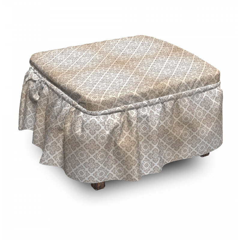 Housse pour repose-pieds floral classic