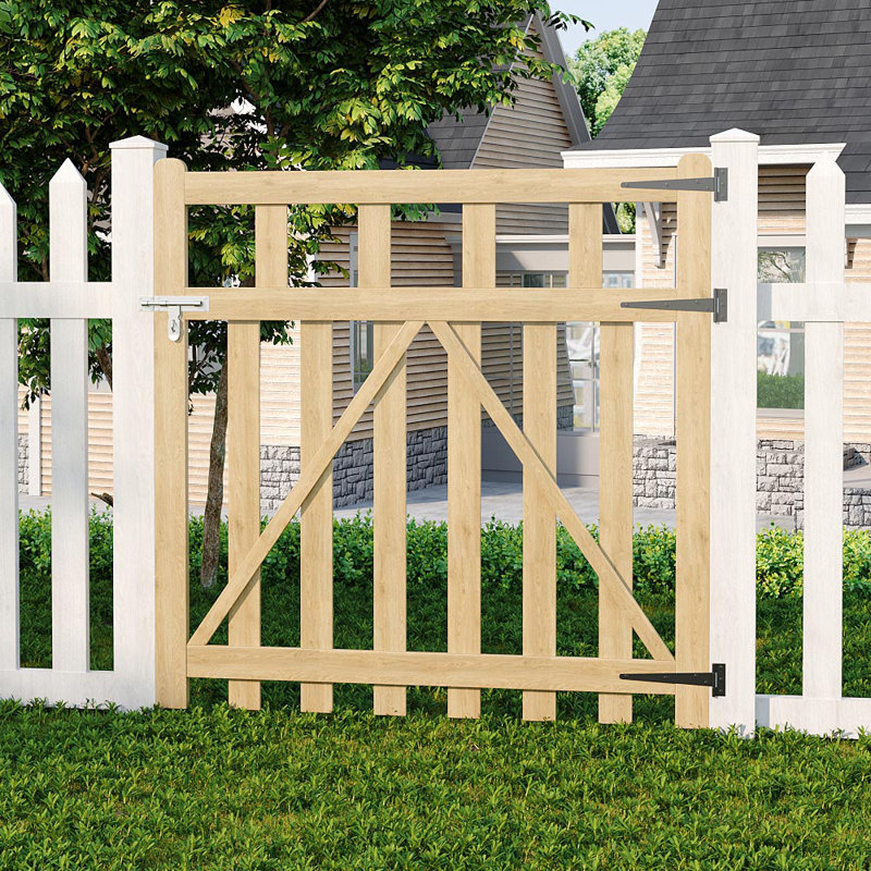 Solid Wood Gate, 120 cm H x 120 cm W x 3 cm D