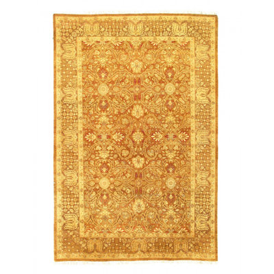 Fine Hand Knotted Pak Persian Tabriz design 6'1'' X 9'3''