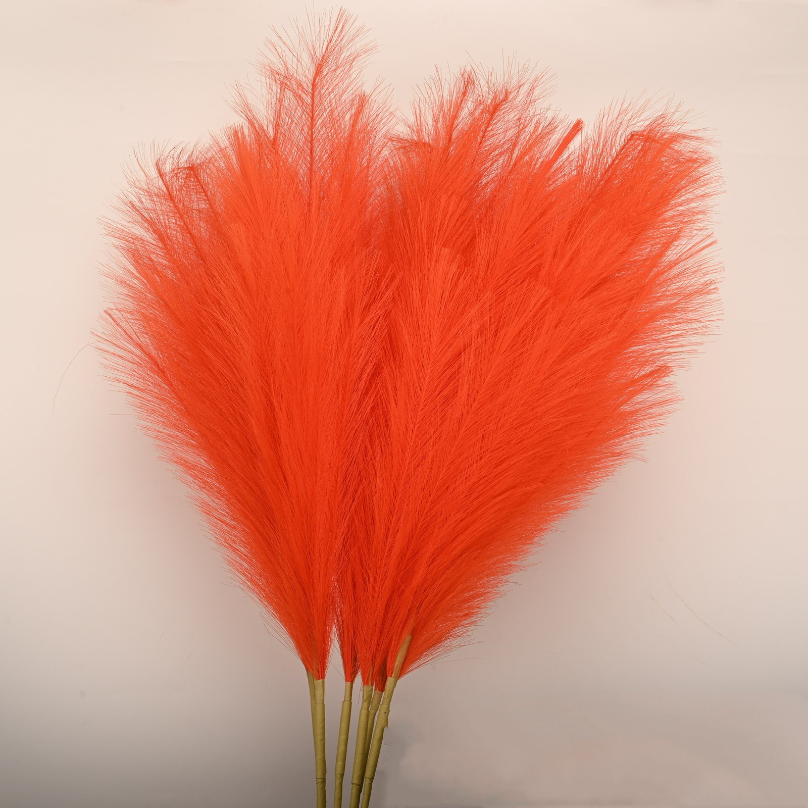 Silk Pampas Grass Arrangement, Orange, 43"H x 8"W