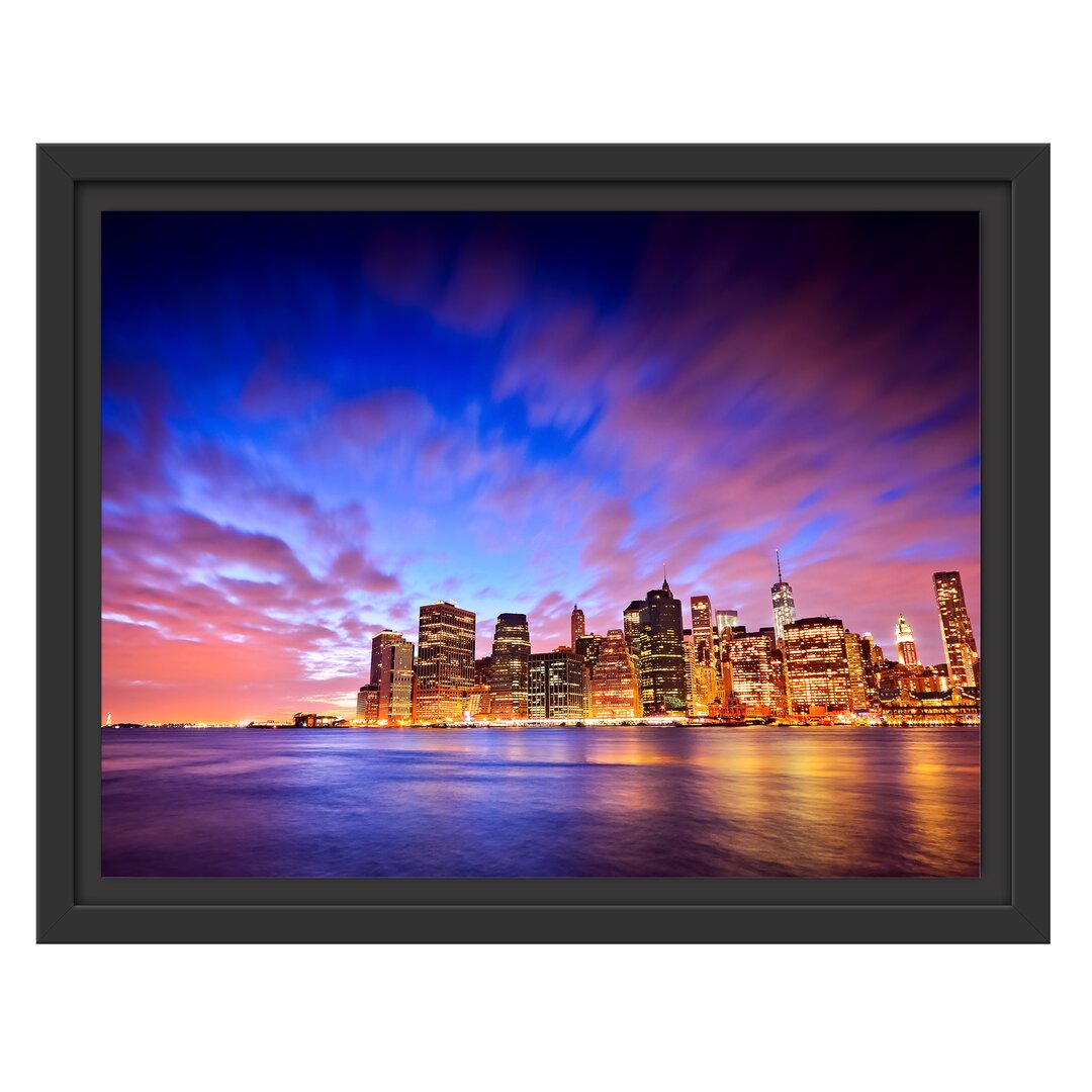 Gerahmtes Wandbild Skyline New York