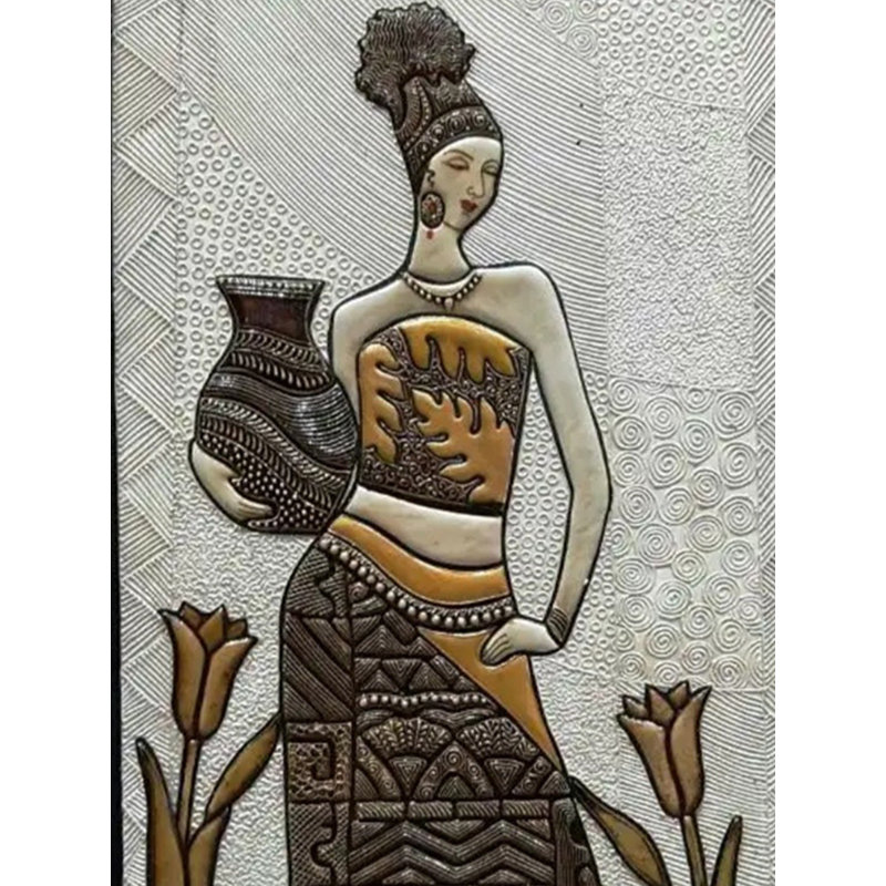 Art moderne | Couleurs à l'huile sur panneau en bois aggloméré | Avec cadre | Par Rachita Trehan
