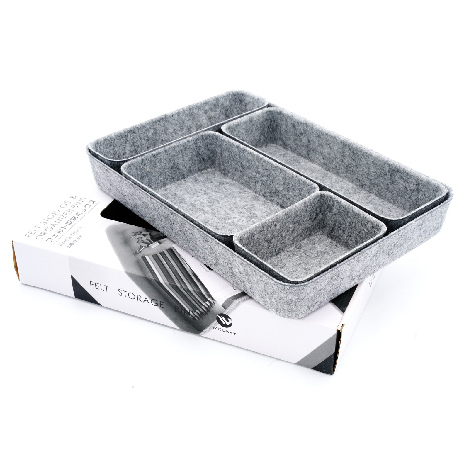 Office Drawer Organizer, Gray