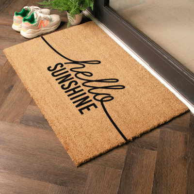 Hello Sunshine Coir Doormat