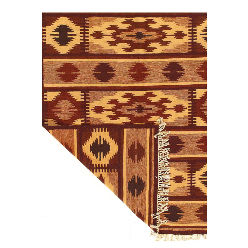 Canvello Brown Fine Hand Knotted NW Rug - 4'8'' X 6'5''