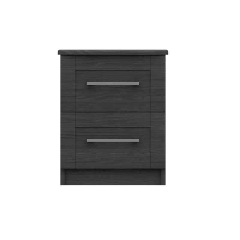 Alishma 39.8cm W Manufactured Wood Bedside Table, Graphite