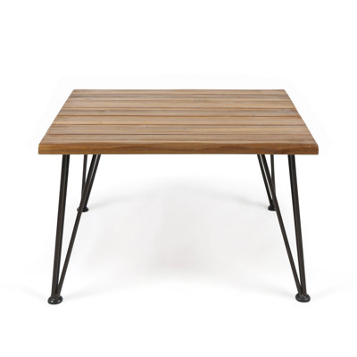 Zion Industrial Wood And Metal Coffee Table(Only Including Coffee Table,Without Chairs)