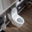 Toilette une pièce avec siège de bidet intelligent, télécommande sans fil / siège chauffant / eau chaude / sécheuse / fermeture en douceur
