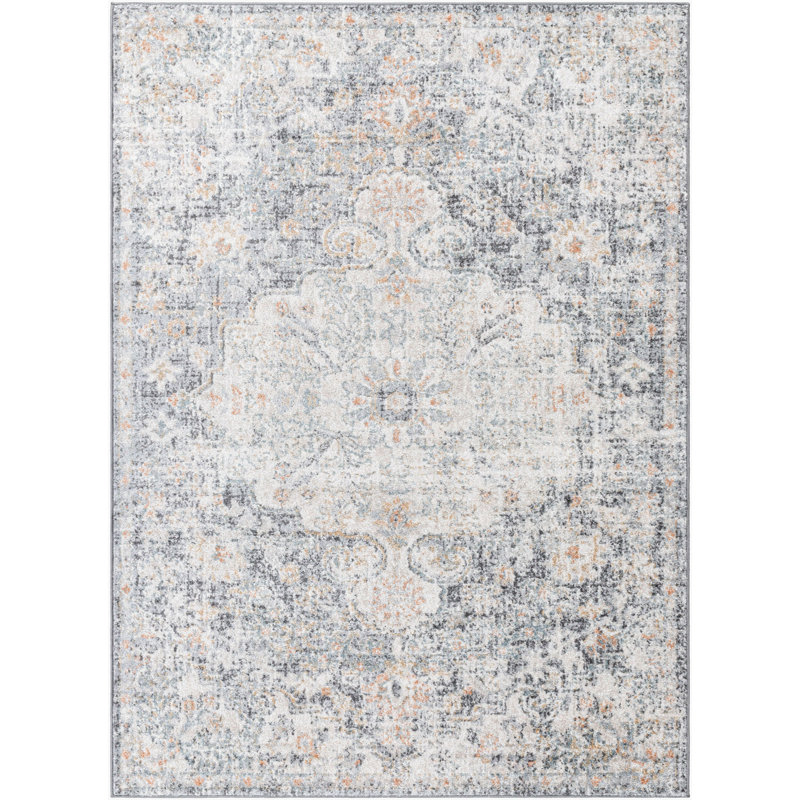 Traditional Rug, Floral Stain Resistant Easy to Clean Rug For Living Room, Dining Room, Bedroom, Rectangle 120 x 170 cm