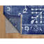 Tapis bleu en laine et soie noué à la main 9 pi x 12 pi 3 po A8E8D0F7AC0D456C8196FA4F766FA1C1 Yale