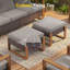 Allcot Polyethylene (PE) Wicker Outdoor Ottoman-1658531311-1658531310