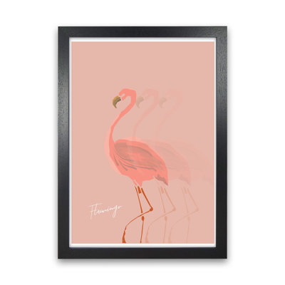 Flamingo Shadow by Pixy Paper - Print