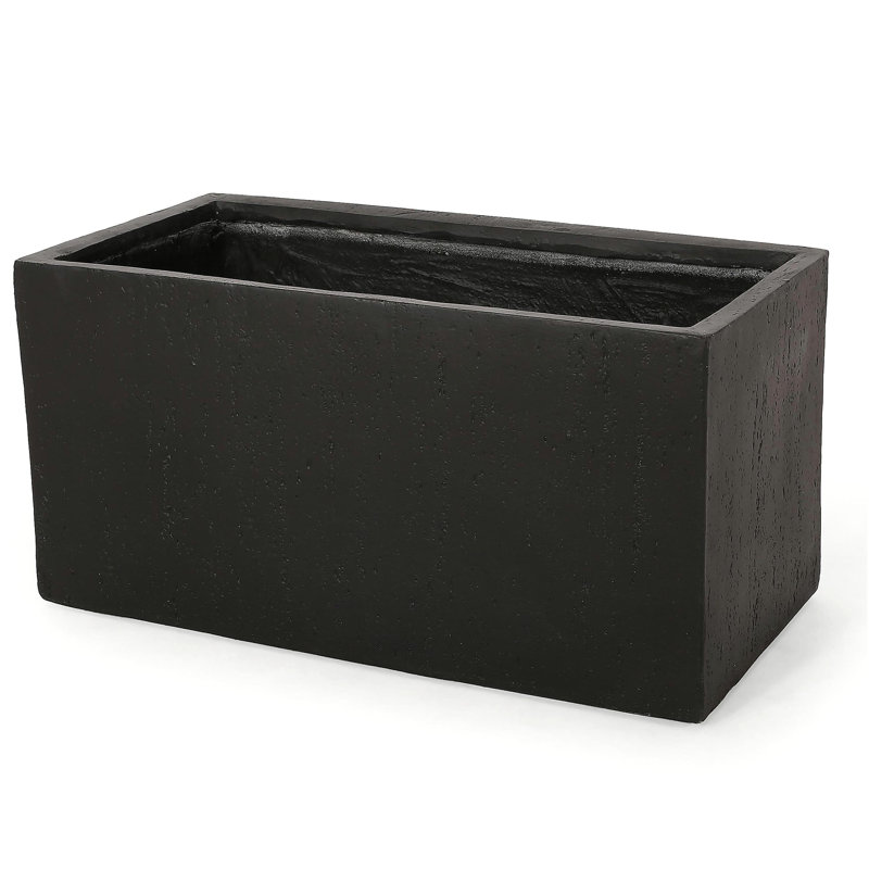 GRAND PLATEAU EXTÉRIEUR CARRÉ 35 po, H 18 po x l 35,25 po x P 18 po, Noir
