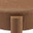 Motsinger Faux Leather Round Ottoman, Vintage Cider