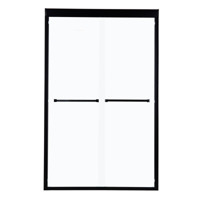 Cabine de douche à double porte coulissante l 48 po x H 76 po