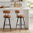 Angelleah Stools with Back, Synthetic Leather-973653301-974126476