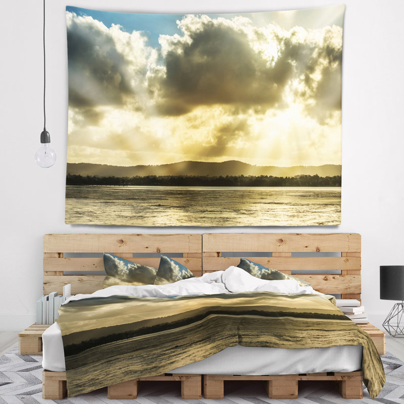 Tapisserie de Seashore, H 32 po x l 39 po