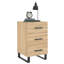 Mazari 40cm W Iron Bedside Table-1923137559