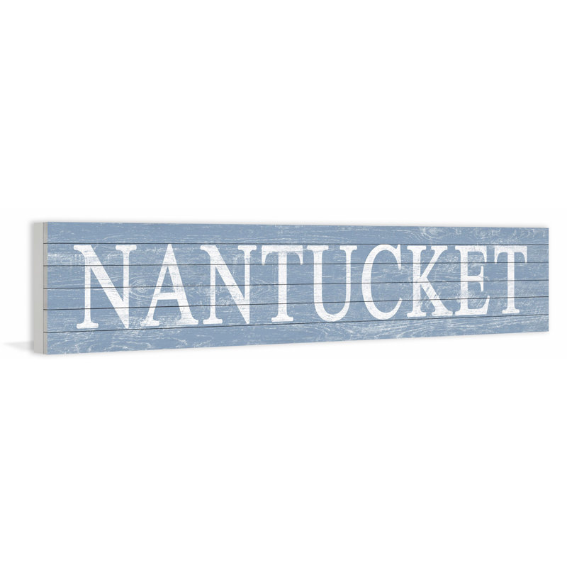 «In Nantucket», art textuel sur bois