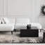 Abrienne Soft Shiny Border Black/Grey Rug-714053837