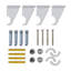 Modern Heating Flat Panel Single Radiator Vertical White Multi Sizes-16937421