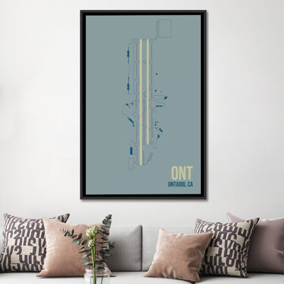 "Schéma de l'aérogare", "Ontario", impression sur toile