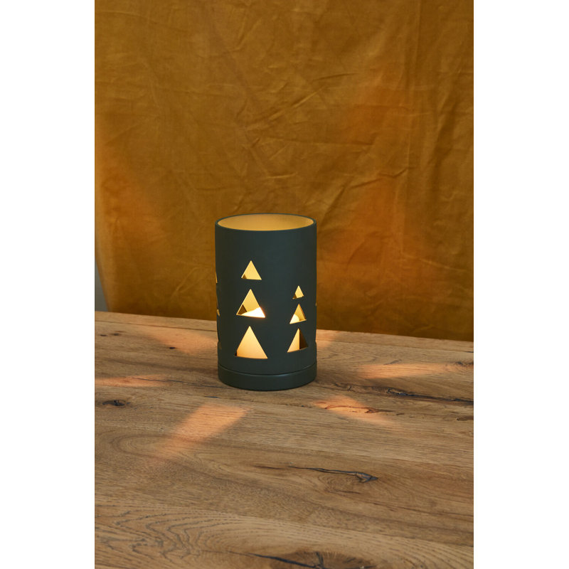 Willowby Lantern, 7.5" H x 4.75" W x 4.75" D, Green