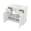 Ensemble de meuble-lavabo 36 po avec lavabo en céramique, armoire de rangement en bois massif, ensemble de meuble-lavabo autoportant avec 2 tiroirs et portes à fermeture douce-1242858935