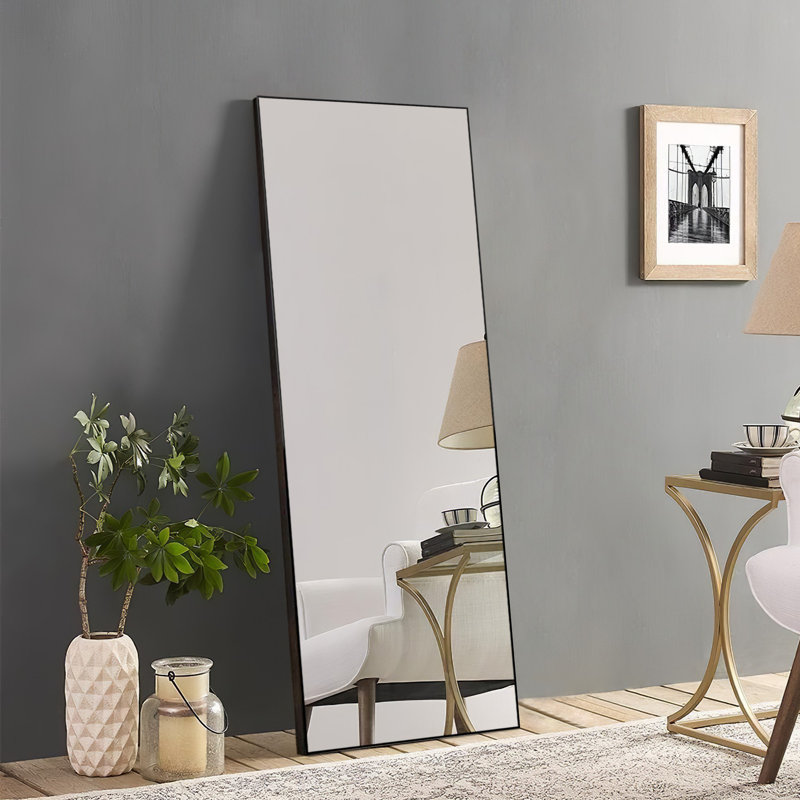 Miroir de salle de bain mural Talma, H 51 po x l 16 po, Noir