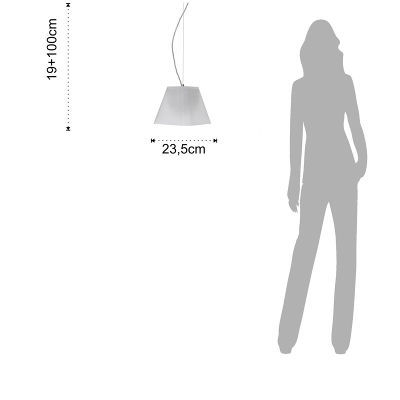 Myla 3 - Light White Unique/Statement Pendant