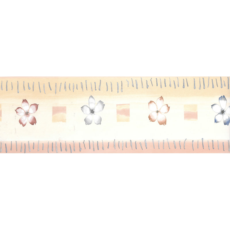 Bordure de papier peint L 15 pi x l 5,25 po Dolcie Flowers