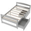 Lit plateforme simple avec deux tiroirs