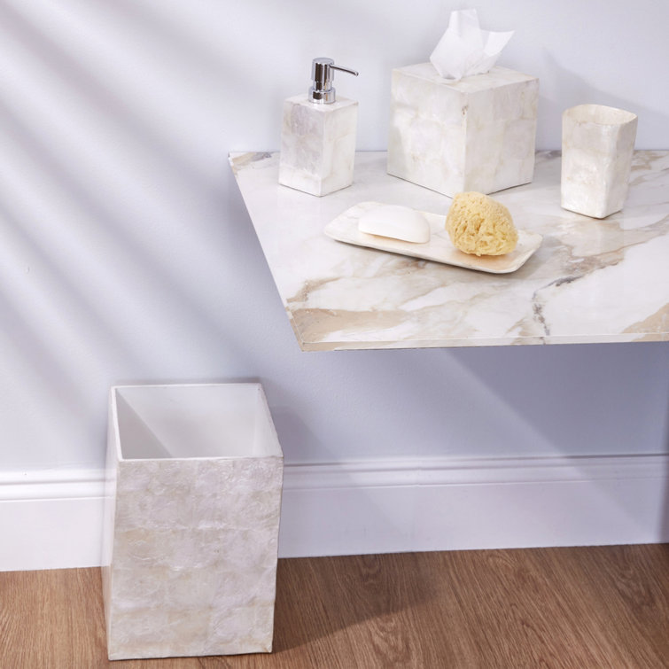Capiz 5 Piece Bathroom Accessory Set