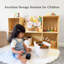 Armoire de rangement pour jouets pour tout-petits Montessori