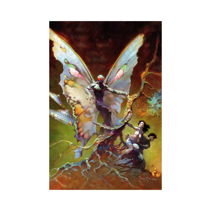 Mothman 1 Piece Wrapped Canvas Wall Art, 30.48 cm H x 45.72 cm W