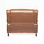 Fauteuil inclinable manuel en similicuir avec porte-gobelets et dossier réglable, pieds en bois massif